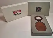 NOS Marlboro Unlimited ll Swiss Army Pocket Watch With Both Boxes and Paper