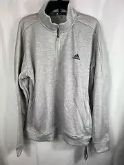Adidas Climalite Quarter Zip Sweater Jacket GR0734 Pockets Casual Gym Fitness XL
