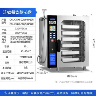 【兩年保固】馳能萬能蒸烤箱商用全自動一體機大型大容量酒店餐廳烤鴨爐電烤爐