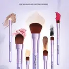 Professional Makeup Brushes Set Blusher Foundation Eyeshadow Lip Brush Tool 7pcs