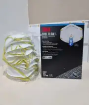 New 10 x 3M 8511 N95 P2 Approved Cool Flow Pro Face Mask Respirator Valve