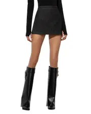 Alice and Olivia Lakelyn Denim Skort