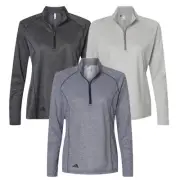 ADIDAS Women's XS-3XL Space Dyed Quarter-Zip Pullover Athletic Sports Jacket