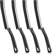 4Pcs Crevice Cleaning Brush, Multifunctional Gap Hard Bristle Crevice Cleaning Brush Tool, Window Groove Cleaning Brush for Window Track, Shower, Kitchen, Toilet, Grout, Washing Machine Cleaning