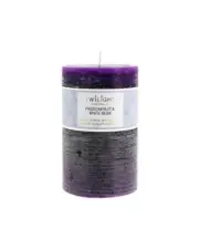 Scented Pillar Candle Passion Fruit & White Musk Purple Frost Candles 8.8x14cm