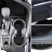 Auovo Anti Dust Mats for Toyota Camry Accessories 2018 2019 2020 2021 2022 2023 2024 Custom Fit Door Pocket Liners Cup Holder Pads Console Mats(16pcs/Set) (Solid Black)