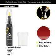Touch up Paint for Dacia All Models Code: 115 Red