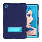 For Samsung Galaxy Tab A7 10.4in (2020) Case, Silicone + PC Armour Cover, Stand, Navy Blue