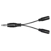 Dual 3.5mm Earbud Headset Headphone Earphone Splitter for Tablet Phone MP3 MP4
