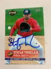 Stefan Trosclair 2017 Signed Peoria Chiefs Team Card