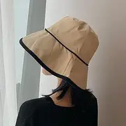 [Ling88] Women Foldable Sun Hat Quick Dry Fisherman's Hat Women's Big Brim Face Sunshade Hat Women's Sun Hat Ladies Version Sunshade Sun Hat Japanese Travel Wild Sun Hat Bucket Hat,Beige