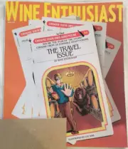 Wine Enthusiast Magazine April 2025 Travel Issue *Label Not Cut/Altered*