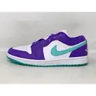 Air Jordan 1 Low 'Charlotte Hornets' Purple Sneakers, Size 7.5 / 9W HJ9013-550