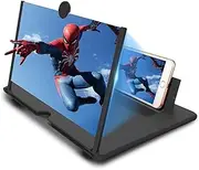 Mobile Phone Magnification Screen 16 Inch Mobile Phone Magnifier for Smartphone, 3D HD Anti-Blue, Foldable Stand for Screen Magnifiers, Compatible with All Smartphones (16 Inch 01)
