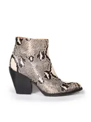 Leather Snake Effect Rylee Boots
