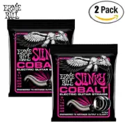 2-PACK Ernie Ball 2723 Super Slinky Cobalt Electric Guitar Strings 9-42