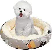 Comfortable Cats Bed - Round Plush Pets Nest, Soft Cozy Sleeping Pads | Indoor Warm Cushion for Small Dogs and Cats, Resting Space for Home, Sofa, Floor, Bedroom