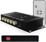 Mini 4 Channel Color Video Quad Video Image Processor for CCTV Security Camera with Mirror Image Function, Support Remote Control