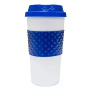 Deco Chef Reusable 16-Ounce Capacity To Go Travel Mug - Blue/White