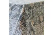 Rectangle Tablecloth Table Cover Flower Pattern Dining Table Cloth - Hamptons Blue