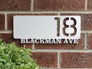 Personalised House Sign House Number Custom Address Sign Mailbox Letterbox