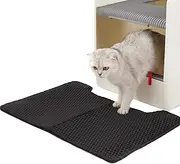 Labymos Cat Litter Mat Double Layer Foldable Mat Litter Box Rug