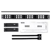 Belden AX103248 24 Port 1U KeyConnect AngleFlex Patch Panel Black