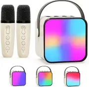 Bluefire Kids Karaoke Machine, Mini Karaoke System with 2 Karaoke Microphones, P