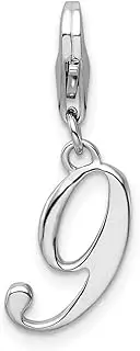[JewelryWeb] 925 Sterling Silver Polished Fancy Lobster Closure Sport game Number With Lobster Clasp Charm Pendant Necklace Measures 25x7mm Jewelry Gifts for Women