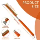 Pizza Oven Brush 21inch Portable Pizza Stone Brush with Wooden Handle toPGA