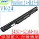 HP 電池 適用-Pavilion 15電池,15-B003TX,15-B004TX,M4-1010TX,M4-1008TX, M4-1009TX,Hstnn-YB4D,M4電池,VK04