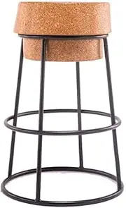 Generic Chairs,Bar Stool Loft Wrought Iron Bar Front Desk Chair Modern High Stool Leisure Chair/Black/64Cm