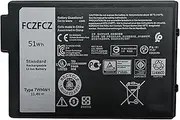FCZFCZ 7WNW1 Battery Replacement for Dell Latitude 5420 Rugged/Latitude 5424 Rugged/Latitude 7424 Rugged Extreme Series GK3D3 0GK3D3 DMF8C 0DMF8C 11.4V 51Wh 4342mAh 3-Cells
