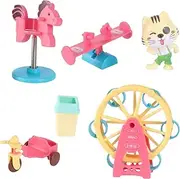 KOMBIUDA 1 Set Amusement Park Set Slide Educational Creative Play House Amusement Park Swing Seesaw Slide Funny Abs