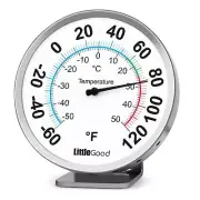 5 In Round Dial Thermometer Weatherproof Outdoor Indoor Bold Analog Display New