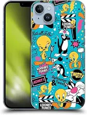 Head Case Designs Officially Licensed Looney Tunes Tweety and Sylvester Graphics and Characters Hard Back Case Compatible with Apple iPhone 14 Plus