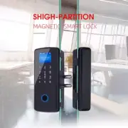 Electro Smart Lock Glass to Glass, Latch lock tongue & Fingerprint, PW, IC card