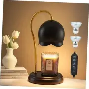 Candle Warmer Lamp Dimmable Scented Wax Melt Warmer with Timer, Lamp Black