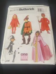 Butterick 4319 Child Costume Devil Princess Jester Robin Hood Sewing Pattern