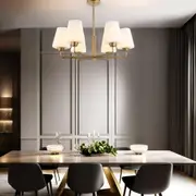 Art Deco Style Pendant Light in Matt Black or Matt Gold