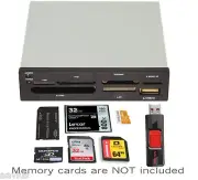 3.5" Internal Memory Card Reader/Writer for Windows 10/8/7/XP Pro PC/MAC Desktop