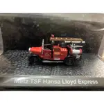 ♥汽車模型玩具場景背景訂製代購♥IXO 1:72消防车METZ TSF HANSA LIOYD EXPRESS B#