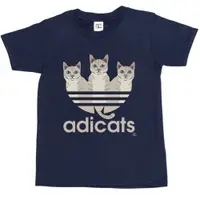 在飛比找蝦皮購物優惠-1tee 兒童女孩 ADICATS 惡搞貓 T 恤