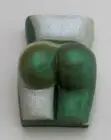PearcASSo, sudsy butt in green & precious metals, scented w/pear, muguet, quince