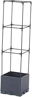 Leefasy Tomato Planter Box with Trellis Flower Pot Practical Simple Raised Garden Bed for Climbing Vegetables Plant Backyard Balcony, 3 Tiers