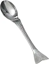 Tablespoons Mermaid 304 Stainless Steel Spoon Spoon Household Long Handle Spoon Creative Student Spoon Round Spoon Spoon Small Spoon 1pcs Serving Spoon