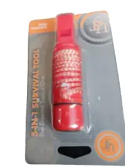 Survival Tool 5 in 1 emergency preparadness gear bug out bag equipment orange
