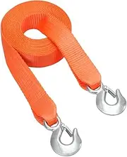 2" x20' ATV Tow Strap with Hooks 17000 lbs Capacity for Vehicles Essential Towing Accessory for Roadside Assistance