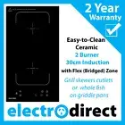 Eurolec 30cm Induction Cooktop Electric Hob Cook Top Stove Ceramic Black Glass