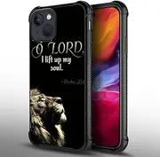Toulas Case Compatible with iPhone 15,Christian Soul god Verses Back+Soft Silicone Acrylic TPU Design Shock Fall Prevention Protective Case for iPhone 15